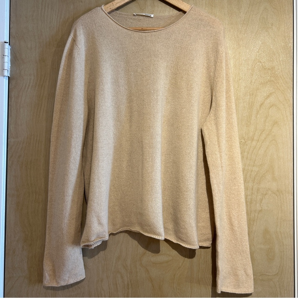 Reformation Jeans cashmere sweater in beige size large